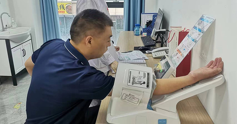 現(xiàn)場血壓體檢照片